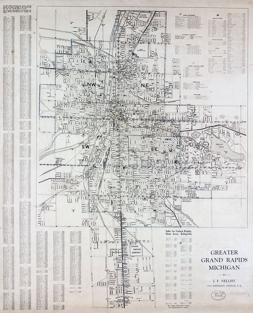 Old Map Of Grand Rapids Mi 1754
